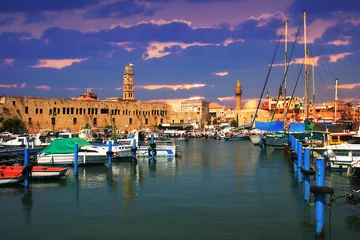 Foto auf Alu-Dibond Alter Hafen. Akko, israel. © Rostislav Glinsky