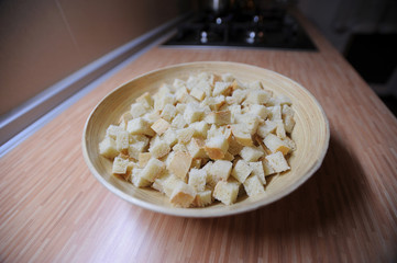 Plate of dried crusts
