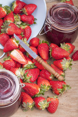 frische Erdbeermarmelade