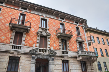Fototapeta na wymiar Historyczny pałac. Piacenza. Emilia-Romania. Włochy.