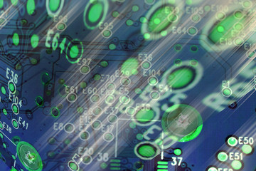 Obraz premium computer circuit