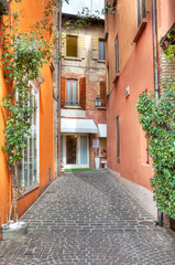 Narrow street. Sirmione, Italy.