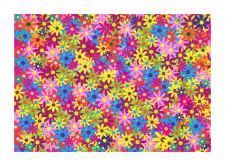colorful structure floral vector background