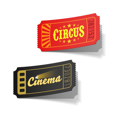 Circus and cinema tickets