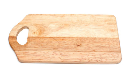 Cutting board isolated on white background