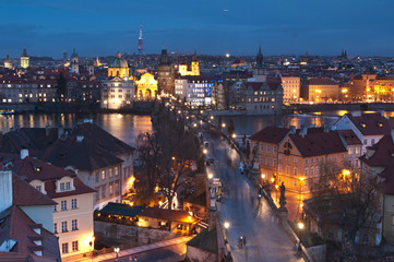 Charles Bridge in Prague.