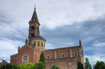 Fototapeta na wymiar Kościół Bożego Ciała. Piacenza. Emilia-Romagna. Włochy.