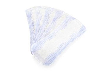 purple pantyliners isolated on white background