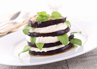 eggplant and mozzarella