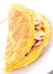 omelette with mushrooms