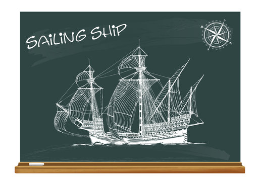 Segelschiff - Vector