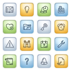 Color buttons with contour icons 7