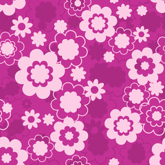 Simple floral fabric pattern