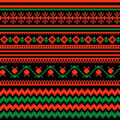 Textile ornamental pattern