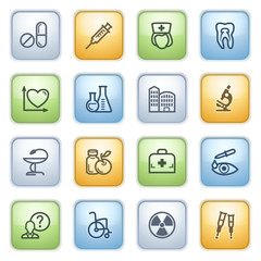 Color buttons with contour icons 15