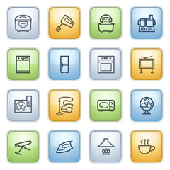 Color buttons with contour icons 16