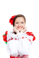 girl in traditional clothes