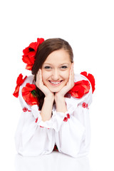 girl in traditional clothes