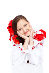 girl in traditional clothes