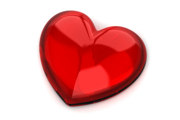 Red heart shape