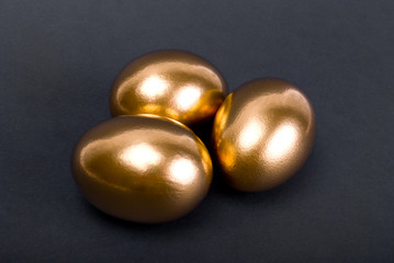 Golden eggs. A symbol of making money and successful investment