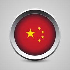 China flag button