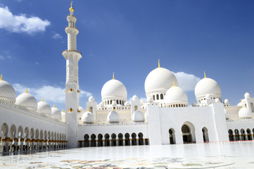 Fototapeta na wymiar Cheikh Zayed Meczet w Abu Zabi,
