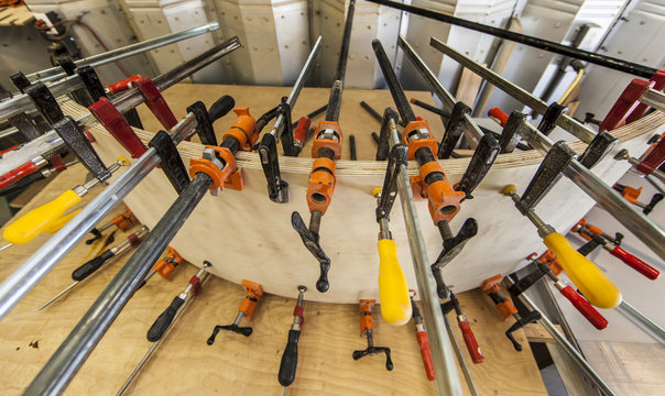 Wood clamps.