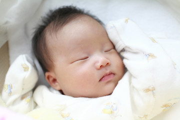 cute baby sleep at home