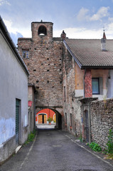 Panoramic view of Bettola. Emilia-Romagna. Italy.
