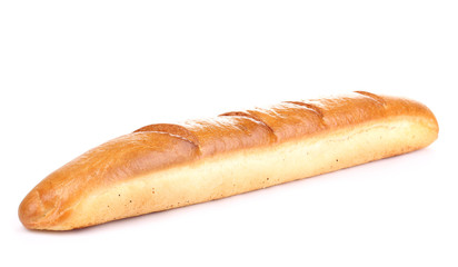 Aromatic baguette isolated on white