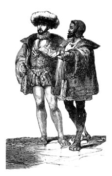 2 Noble Men - Renaissance 16th Century