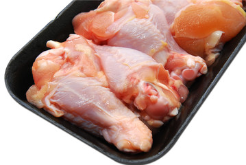 Fresh raw chicken legs