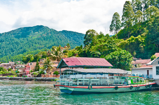 Lake Toba in Parapat Area, Sumatra