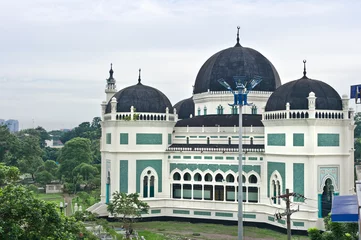 Foto auf Leinwand Great Mosque in Medan © 12ee12