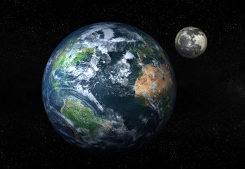 Earth and Moon