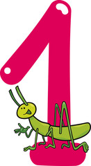 number one and grasshopper