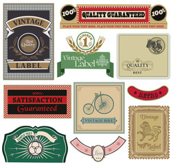 Fototapeta premium Collection of Vintage Labels in vector