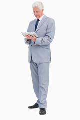 Boss using a touch Pad