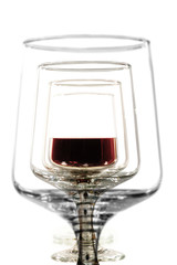 Glass of red wine