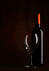A bottle of wine
