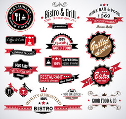 Premium quality collection of Restaurant, bistro ... - obrazy, fototapety, plakaty