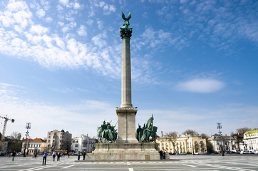 Fototapeta na wymiar Budapeszt Heroes Square