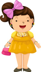 Little girl in party dress