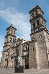 Fototapeta na wymiar Puebla cathedral, Mexico