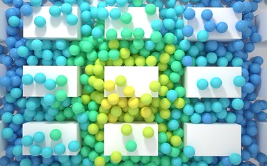 stream of colored balls