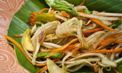 vegetarian thai food : vegetarian papaya salad