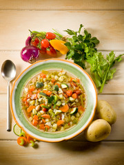 soup vegetable with ingredients