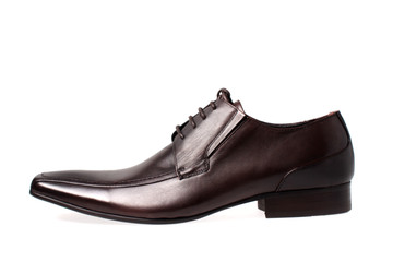 The brawn man's shoes isolated on white