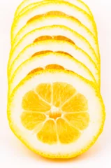 Papier Peint photo Tranches de fruits Tranches de citron vert